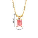 Load image into Gallery viewer, 3-ct-radiant-cut-fancy-lab-grown-vived-pink-solitaire-necklace-in-yellow-gold-fdpd8469ragvpinkangle1-3.00ct-nl-yg-hw.jpg