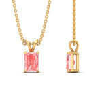 Load image into Gallery viewer, 3-ct-radiant-cut-fancy-lab-grown-vived-pink-solitaire-necklace-in-yellow-gold-fdpd8469ragvpinkangle3-3.00ct-nl-yg.jpg