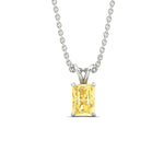 Load image into Gallery viewer, 3-ct-radiant-cut-fancy-lab-grown-vived-yellow-solitaire-necklace-in-white-gold-fdpd8469ragvyellowangle1-3.00ct-nl-wg.jpg