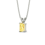 Load image into Gallery viewer, 3-ct-radiant-cut-fancy-lab-grown-vived-yellow-solitaire-necklace-in-white-gold-fdpd8469ragvyellowangle2-3.00ct-nl-wg.jpg