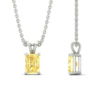 Load image into Gallery viewer, 3-ct-radiant-cut-fancy-lab-grown-vived-yellow-solitaire-necklace-in-white-gold-fdpd8469ragvyellowangle3-3.00ct-nl-wg.jpg