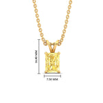 Load image into Gallery viewer, 3-ct-radiant-cut-fancy-lab-grown-vived-yellow-solitaire-necklace-in-yellow-gold-fdpd8469ragvyellowangle1-3.00ct-nl-yg-hw.jpg