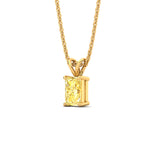 Load image into Gallery viewer, 3-ct-radiant-cut-fancy-lab-grown-vived-yellow-solitaire-necklace-in-yellow-gold-fdpd8469ragvyellowangle2-3.00ct-nl-yg.jpg