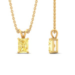 Load image into Gallery viewer, 3-ct-radiant-cut-fancy-lab-grown-vived-yellow-solitaire-necklace-in-yellow-gold-fdpd8469ragvyellowangle3-3.00ct-nl-yg.jpg