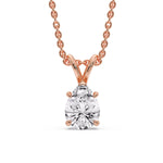 Load image into Gallery viewer, Color Lab Fancy Pear Shaped Diamond Solitaire Pendant