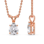 Load image into Gallery viewer, Color Lab Fancy Pear Shaped Diamond Solitaire Pendant