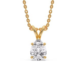 Load image into Gallery viewer, Color Lab Fancy Pear Shaped Diamond Solitaire Pendant