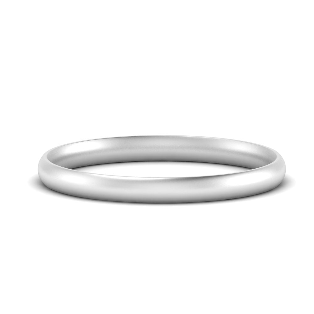 1 MM To 6 MM Comfort Fit Plain Wedding Band