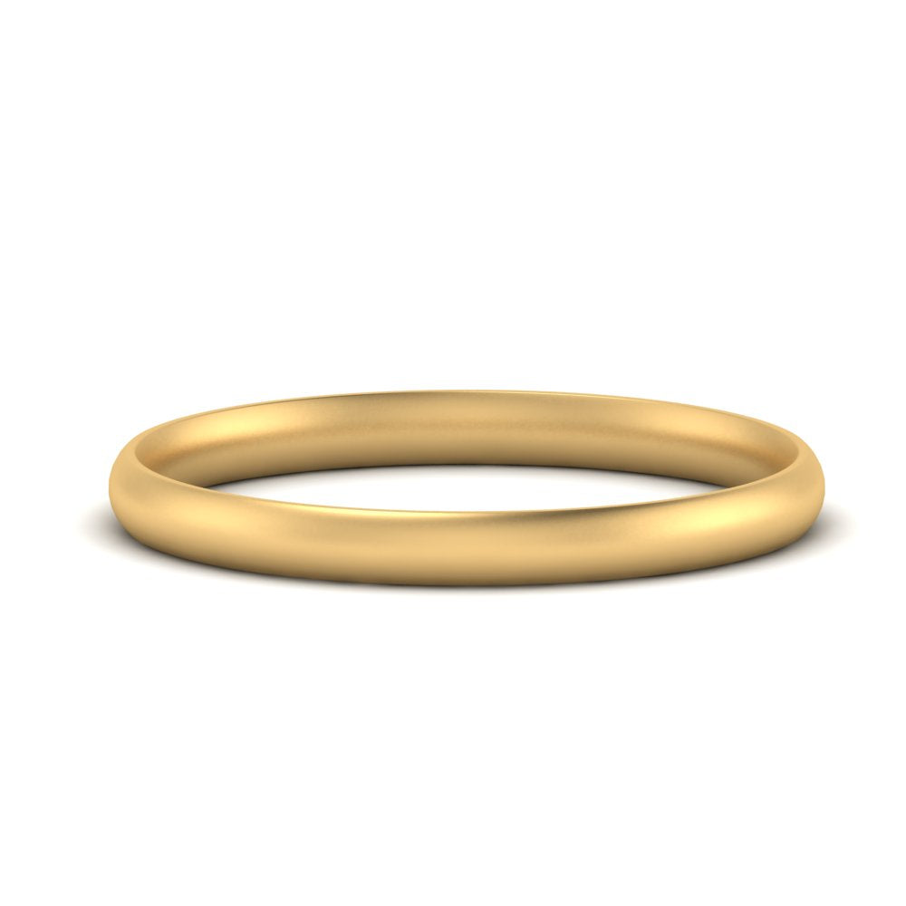 1 MM To 6 MM Comfort Fit Plain Wedding Band