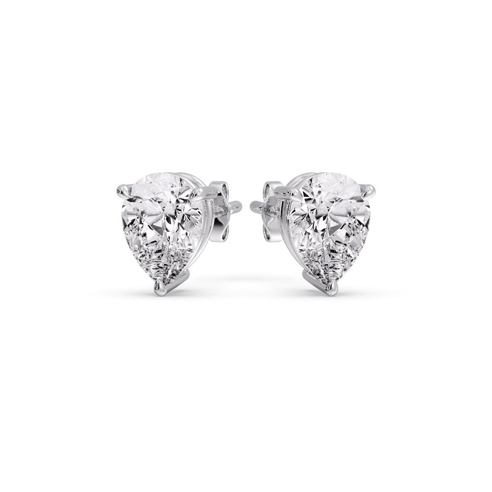 Fancy Colored Diamond Pear Shaped Stud Earring