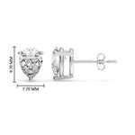 Load image into Gallery viewer, Fancy Colored Diamond Pear Shaped Stud Earring
