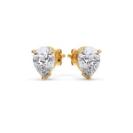 Load image into Gallery viewer, Fancy Colored Diamond Pear Shaped Stud Earring