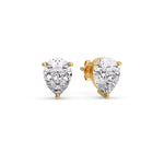 Load image into Gallery viewer, Fancy Colored Diamond Pear Shaped Stud Earring