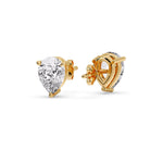 Load image into Gallery viewer, Fancy Colored Diamond Pear Shaped Stud Earring