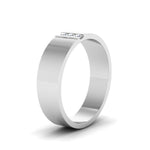 Load image into Gallery viewer, Round Cut Lab Diamond 3 Stone Anniversary Band
