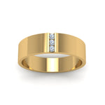Load image into Gallery viewer, Round Cut Lab Diamond 3 Stone Anniversary Band
