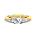 Load image into Gallery viewer, 3-stone-lab-diamond-asscher-cut-cathedral-ring-in-yellow-gold-fdenr9210assleep-nl-yg.jpg