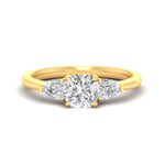 Load image into Gallery viewer, 3-stone-lab-diamond-cushion-cut-cathedral-ring-in-yellow-gold-fdenr9210cusleep-nl-yg.jpg
