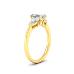 Load image into Gallery viewer, 3-stone-lab-diamond-emerald-cut-cathedral-ring-in-yellow-gold-fdenr9210emangle2-nl-yg.jpg