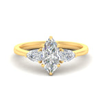 Load image into Gallery viewer, 3-stone-lab-diamond-marquise-cut-cathedral-ring-in-yellow-gold-fdenr9210mqsleep-nl-yg.jpg