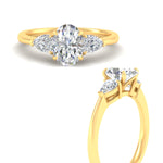 Load image into Gallery viewer, 3-stone-lab-diamond-oval-shaped-cathedral-ring-in-yellow-gold-fdenr9210ovangle3-nl-yg.jpg