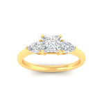 Load image into Gallery viewer, 3-stone-lab-diamond-princess-cut-cathedral-ring-in-yellow-gold-fdenr9210prangle5-nl-yg.jpg