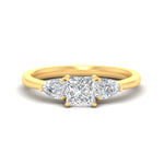 Load image into Gallery viewer, 3-stone-lab-diamond-princess-cut-cathedral-ring-in-yellow-gold-fdenr9210prsleep-nl-yg.jpg