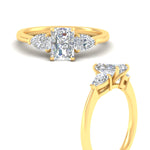 Load image into Gallery viewer, 3-stone-lab-diamond-radiant-cut-cathedral-ring-in-yellow-gold-fdenr9210raangle3-nl-yg.jpg