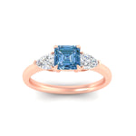 Load image into Gallery viewer, 3-stone-vivid-blue-asscher-cut-cathedral-ring-in-rose-gold-fdenr9210asgvblueangle5-nl-rg.jpg