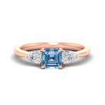 Load image into Gallery viewer, 3-stone-vivid-blue-asscher-cut-cathedral-ring-in-rose-gold-fdenr9210asgvbluesleep-nl-rg.jpg