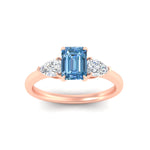 Load image into Gallery viewer, 3-stone-vivid-blue-emerald-cut-cathedral-ring-in-rose-gold-fdenr9210emgvblueangle5-nl-rg.jpg