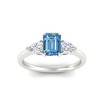 Load image into Gallery viewer, 3-stone-vivid-blue-emerald-cut-cathedral-ring-in-white-gold-fdenr9210emgvblueangle5-nl-wg.jpg