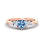 Load image into Gallery viewer, 3-stone-vivid-blue-heart-shaped-cathedral-ring-in-rose-gold-fdenr9210htgvbluesleep-nl-rg.jpg