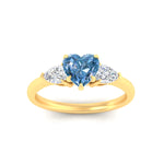 Load image into Gallery viewer, 3-stone-vivid-blue-heart-shaped-cathedral-ring-in-yellow-gold-fdenr9210htgvblueangle5-nl-yg.jpg