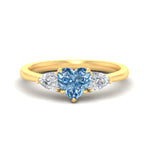 Load image into Gallery viewer, 3-stone-vivid-blue-heart-shaped-cathedral-ring-in-yellow-gold-fdenr9210htgvbluesleep-nl-yg.jpg