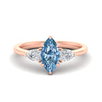 Load image into Gallery viewer, 3-stone-vivid-blue-marquise-cut-cathedral-ring-in-rose-gold-fdenr9210mqgvbluesleep-nl-rg.jpg
