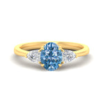 Load image into Gallery viewer, 3-stone-vivid-blue-oval-shaped-cathedral-ring-in-yellow-gold-fdenr9210ovgvbluesleep-nl-yg.jpg