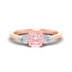 Load image into Gallery viewer, 3-stone-vivid-pink-cushion-cut-cathedral-ring-in-rose-gold-fdenr9210cugvpinksleep-nl-rg.jpg