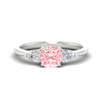 Load image into Gallery viewer, 3-stone-vivid-pink-cushion-cut-cathedral-ring-in-white-gold-fdenr9210cugvpinksleep-nl-wg.jpg