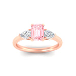 Load image into Gallery viewer, 3-stone-vivid-pink-emerald-cut-cathedral-ring-in-rose-gold-fdenr9210emgvpinkangle5-nl-rg.jpg