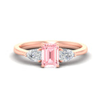 Load image into Gallery viewer, 3-stone-vivid-pink-emerald-cut-cathedral-ring-in-rose-gold-fdenr9210emgvpinksleep-nl-rg.jpg