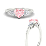 Load image into Gallery viewer, 3-stone-vivid-pink-heart-shaped-cathedral-ring-in-white-gold-fdenr9210htgvpinkangle3-nl-wg.jpg