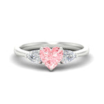 Load image into Gallery viewer, 3-stone-vivid-pink-heart-shaped-cathedral-ring-in-white-gold-fdenr9210htgvpinksleep-nl-wg.jpg