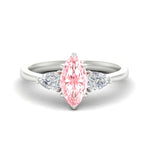 Load image into Gallery viewer, 3-stone-vivid-pink-marquise-cut-cathedral-ring-in-white-gold-fdenr9210mqgvpinksleep-nl-wg.jpg