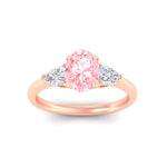 Load image into Gallery viewer, 3-stone-vivid-pink-oval-shaped-cathedral-ring-in-rose-gold-fdenr9210ovgvpinkangle5-nl-rg.jpg