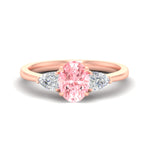 Load image into Gallery viewer, 3-stone-vivid-pink-oval-shaped-cathedral-ring-in-rose-gold-fdenr9210ovgvpinksleep-nl-rg.jpg