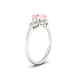 Load image into Gallery viewer, 3-stone-vivid-pink-oval-shaped-cathedral-ring-in-white-gold-fdenr9210ovgvpinkangle2-nl-wg.jpg