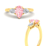 Load image into Gallery viewer, 3-stone-vivid-pink-pear-shaped-cathedral-ring-in-yellow-gold-fdenr9210pegvpinkangle3-nl-yg.jpg