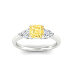 Load image into Gallery viewer, 3-stone-vivid-yellow-asscher-cut-cathedral-ring-in-white-gold-fdenr9210asgvyellowangle5-nl-wg.jpg