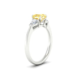 Load image into Gallery viewer, 3-stone-vivid-yellow-cushion-cut-cathedral-ring-in-white-gold-fdenr9210cugvyellowangle2-nl-wg.jpg